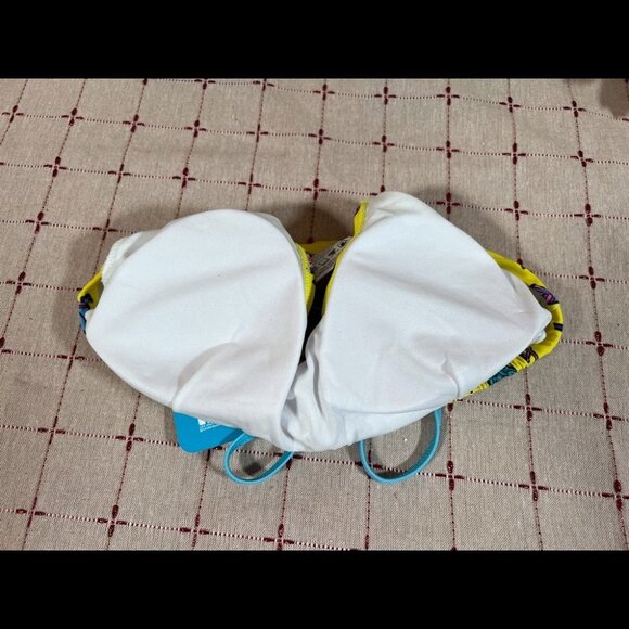 Undercurrent Juniors Neon Beach Design Strappy Bikini Size Large New - Picture 9 of 11